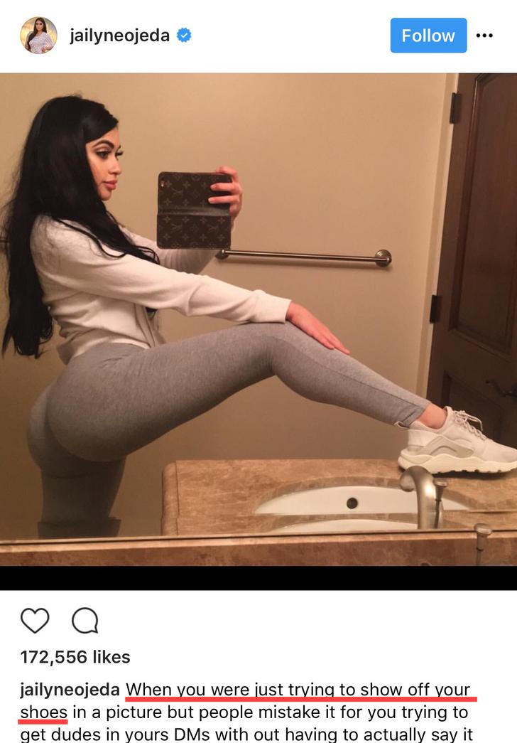 jailyne ojeda new shoes - jailyneojeda Q 172,556 jailyneojeda When you were just trying to show off your shoes in a picture but people mistake it for you trying to get dudes in yours DMs with out having to actually say it