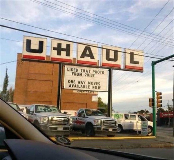 uhaul funny - Uhaul d That Photo From 2013? One Way Moves Available Now S05