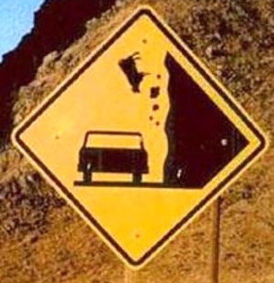 funny road signs