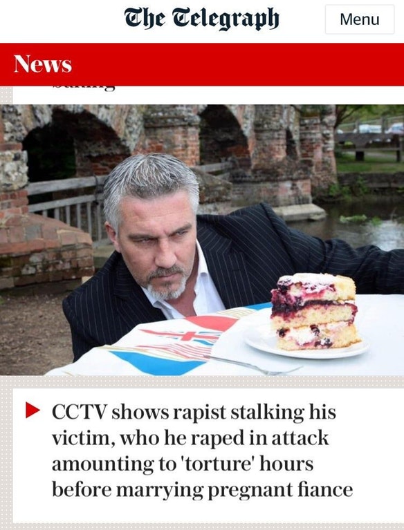 daily telegraph - The Telegraph Menu News Cctv shows rapist stalking his victim, who he raped in attack amounting to 'torture' hours before marrying pregnant fiance