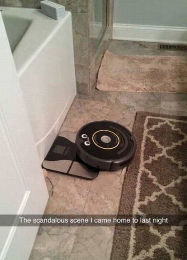 happy roomba - The scandalous scene I came home to last night