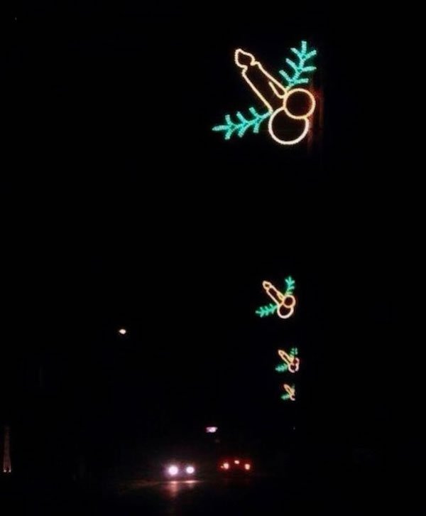 Christmas pics for dirty minds - penis christmas decorations -