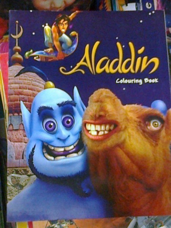 aladdin colouring book - Aladdin Colouring Book