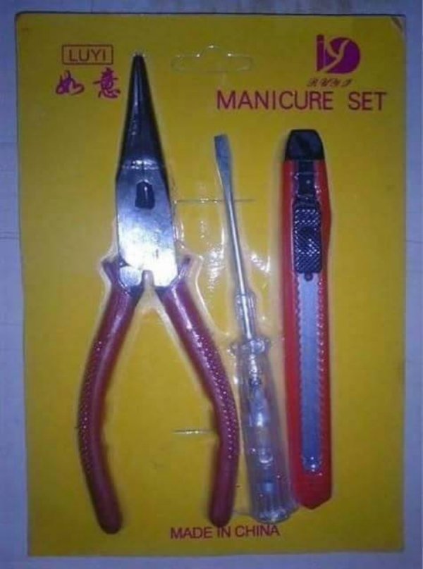 manicure set funny - Luyi. Manicure Set Made In China