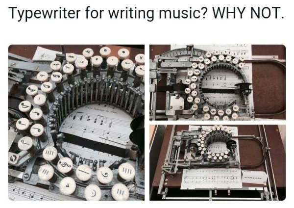 music typewriter - Typewriter for writing music? Why Not. Titet