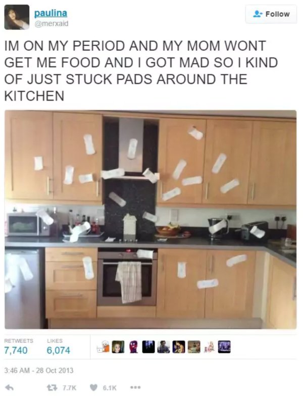 interior design - paulina Im On My Period And My Mom Wont Get Me Food And I Got Mad So I Kind Of Just Stuck Pads Around The Kitchen 7,740 6,074 0 t7