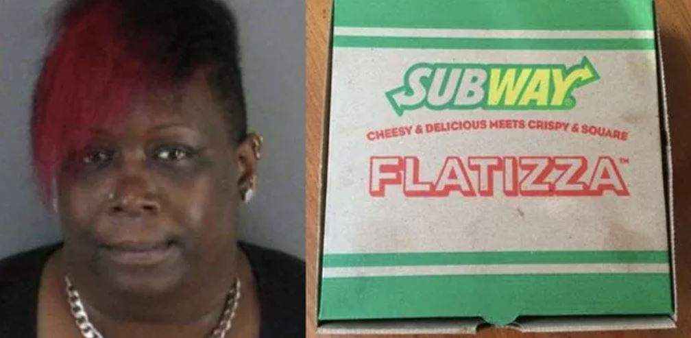 Bevalente Michette Hall called 911 because she thought Subway used marinara sauce instead of "pizza sauce" on her flatbread pizza at a Subway in North Carolina. She demanded the police take her report so she could get on the news, all so she could get another flatbread pizza. Instead, Hall was sent to jail and released on a $2,000 bond.