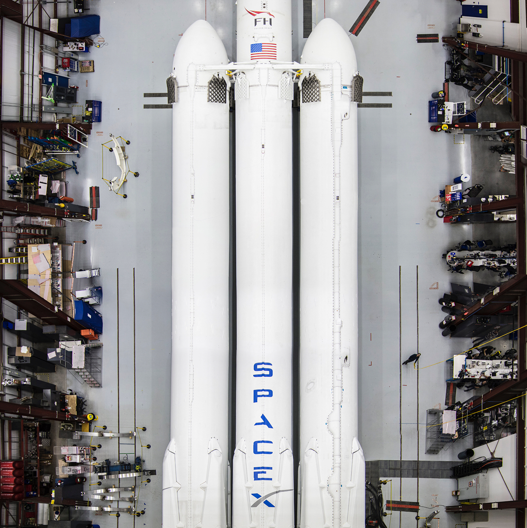 Falcon Heavy is a reusable super heavy-lift launch vehicle by SpaceX