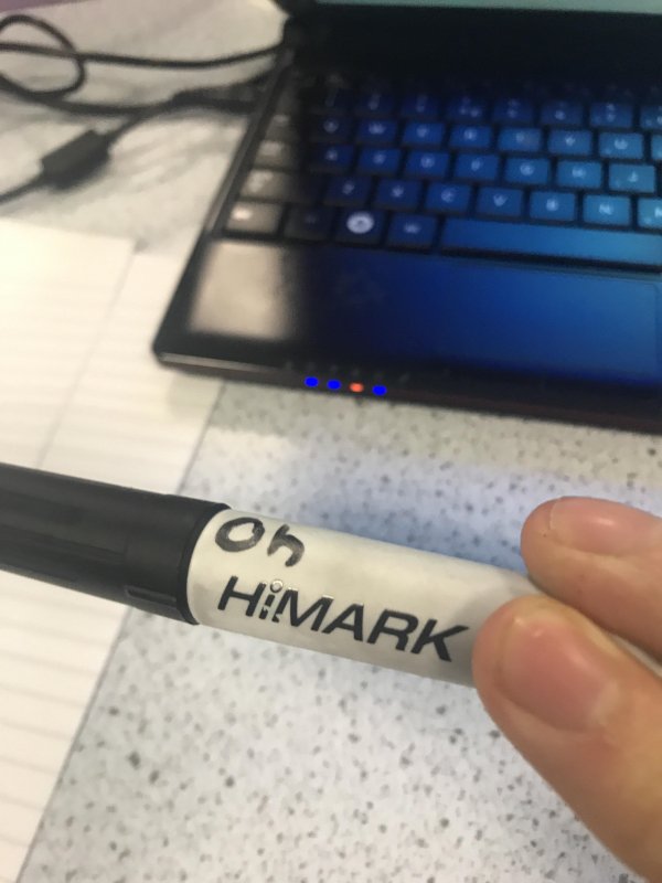 did not hit her hi mark marker - Himark