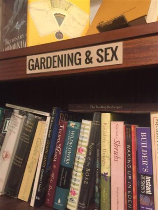 library humor - instant Builders Waking Up In Eden Tone Shrubs The otup kekeeper Paradise Design Gabon Garci A Pagrant of the Rose Gardening & Sex Chusunodul Wildflowers Tulipomania Cathy Within Trairie Lands Garduri Gulde W Lim
