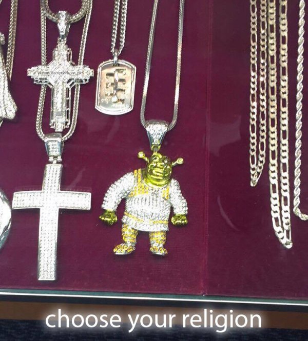 shrek our lord and savior - comision ! choose your religion