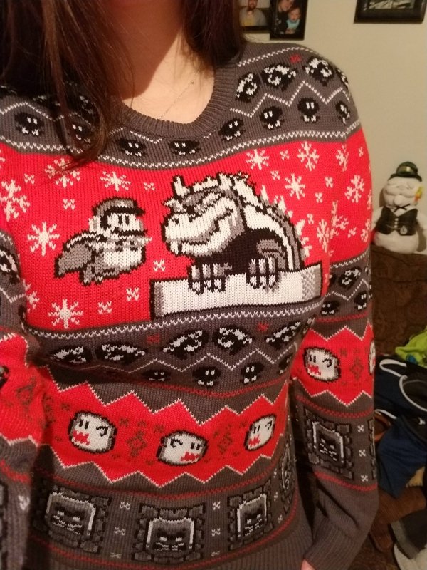 mario christmas sweater