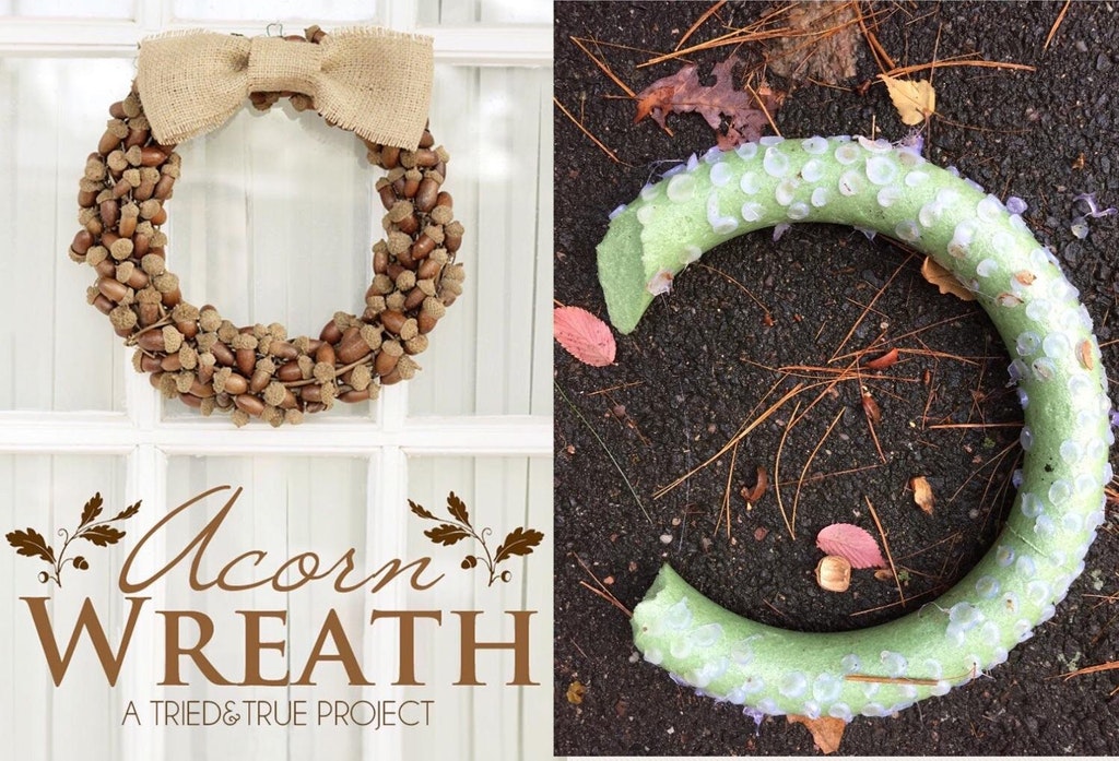expectation vs reality Acorns Wreath A Tried&True Project