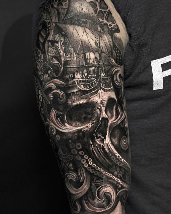 sea tattoo sleeve - Ooo Bodoqoooooooo