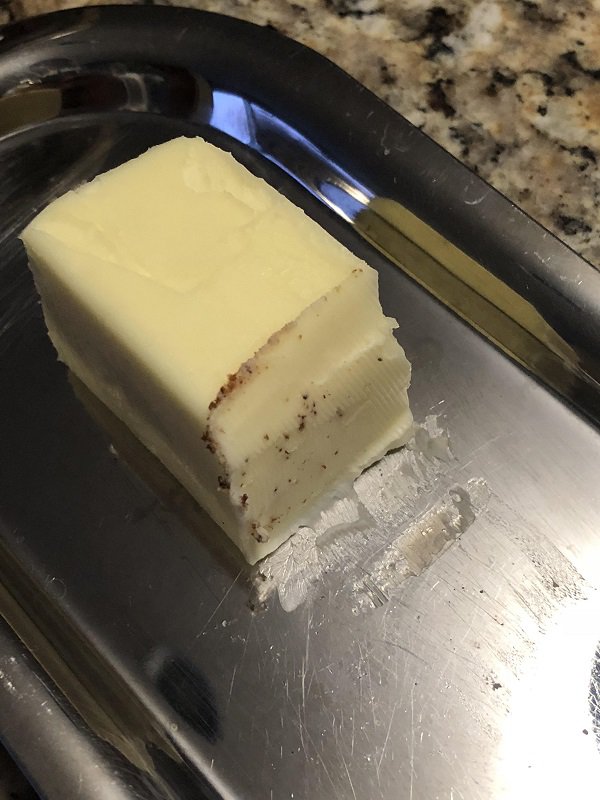 infuriating pic butter with crumbs
