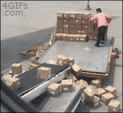 throwing boxes gif - 4GIFs .com