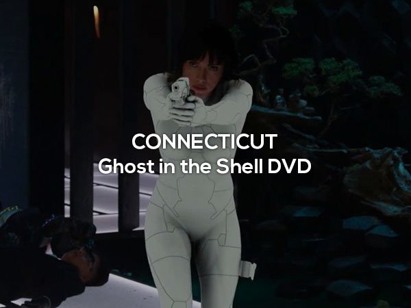 Connecticut bought a lot of Ghost in The Shell DVDs. They sure love their poorly adapted anime films, for some reason.
