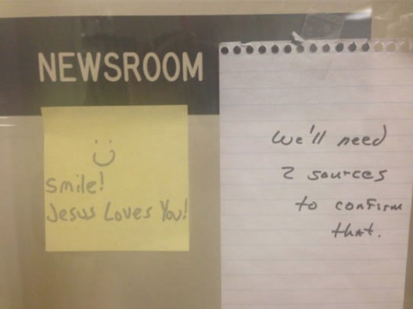 sad moments  - paper - Newsroom Smile! Jesus Loves You! We'll need 2 sources to confirm that.