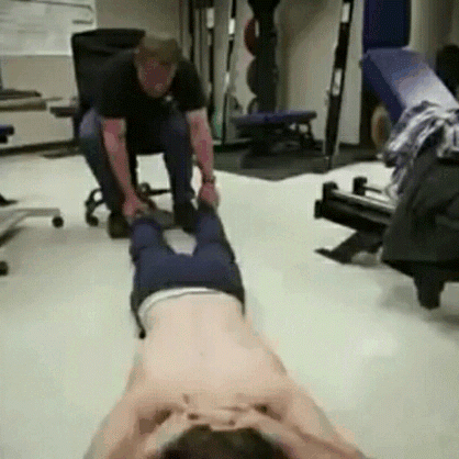 funny ab workout gif