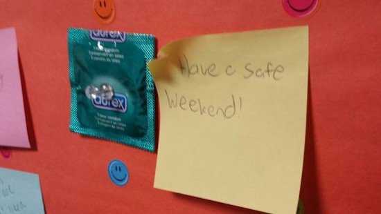 have a safe weekend condom - Con Have a safe Weekend!