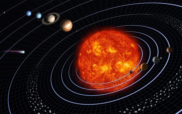 “If the earth was the size of a marble you would need seven miles of space to build a scale model of the solar system.”