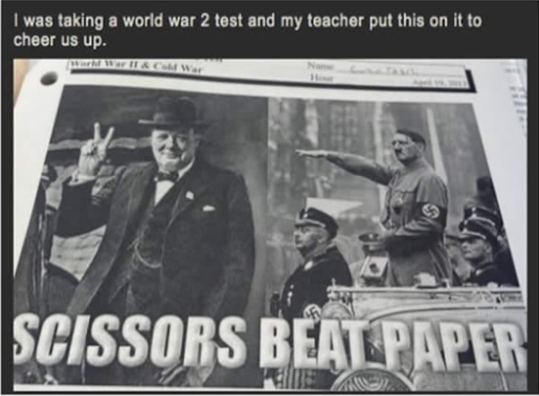 scissors beats paper ww2 - I was taking a world war 2 test and my teacher put this on it to cheer us up. Bmw Ic Scissors Beat Paper