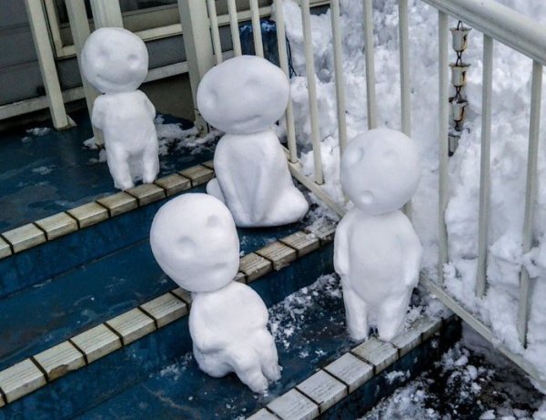 30 Cool Japanese snowmen