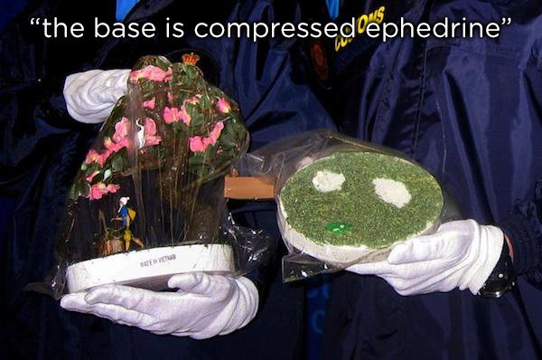 speed drug - the base is compressedoephedrine"
