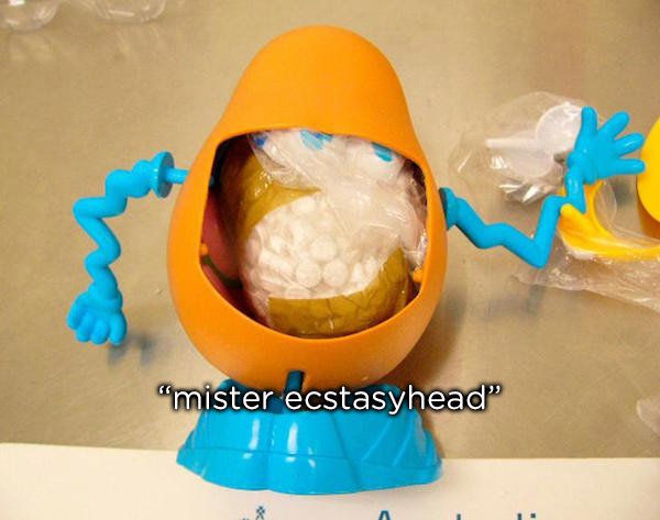 mr potato head with drugs - "mister ecstasyhead"