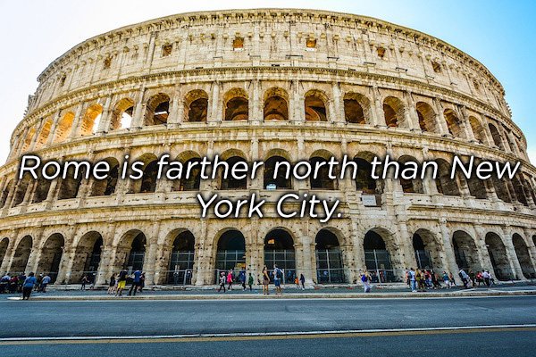 coliseum rome - Rome is farther north than New York City M24 220 Cm