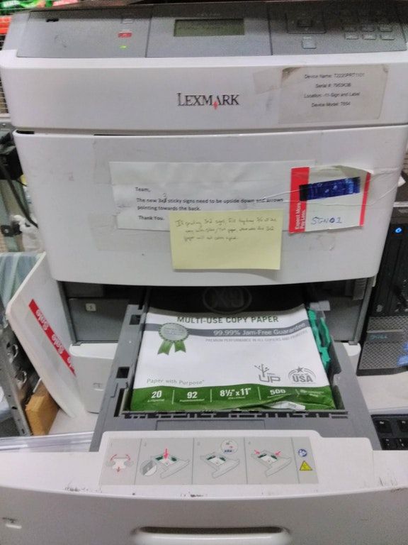 technology fail fill printer paper - Lexmark Multipuse Copy Paper 99.99 am Free Guar Paper with Purpose 20 | 92 | 85x11" seu