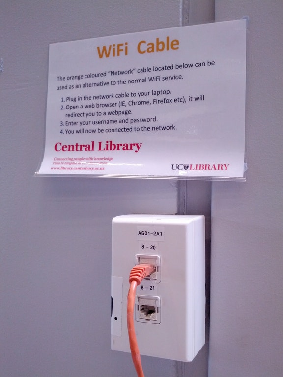 technology fail wifi cable - WiFi Cable The orange coloured "Network" cable located below can be used as an alternative to the normal WiFi service. 1. Plug in the network cable to your laptop. 2. Open a web browser Ie, Chrome, Firefox etc, it will redirec