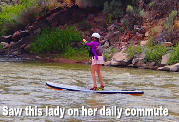 water transportation - Saw this lady on her daily commute