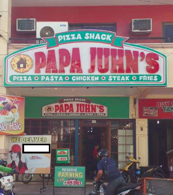 bootleg food products - Pizza Shack Pizza Shack Pion Papa Juhn'S Pizza O Pasta O Chicken O Steak O Fries Buy Papa Juhn'S alo Halo We Deliver Reserve Parking