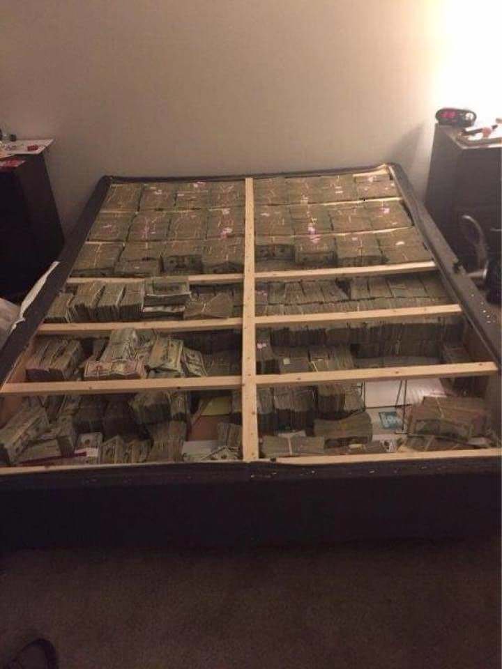 This is what $20 million under a mattress looks like