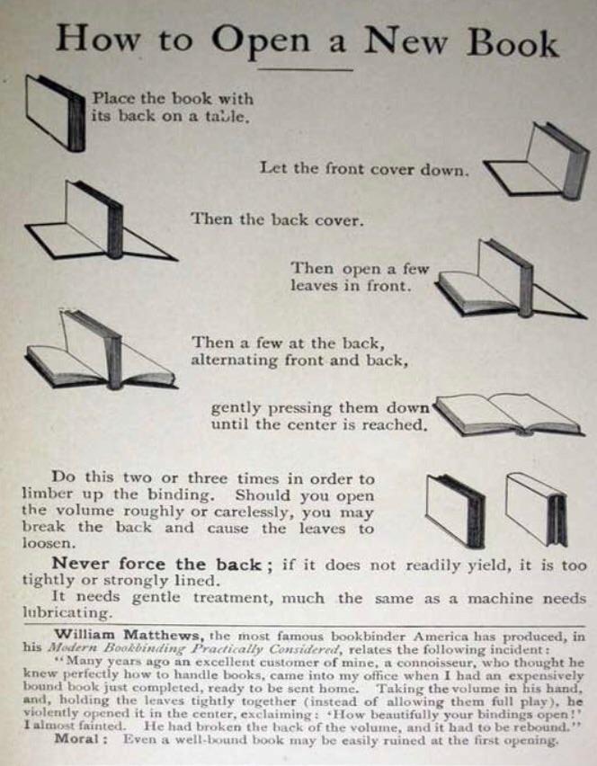 How to open a new book