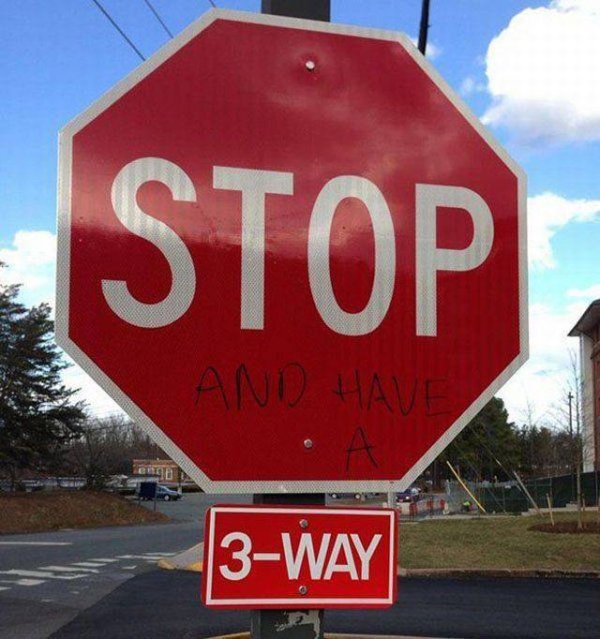 stop signs - Stop And Have 3Way