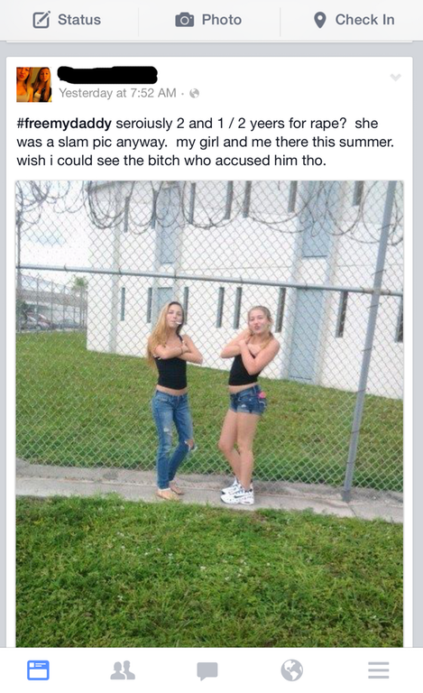 33 trashiest photos ever - Status Photo Check In Pid Yesterday at seriusly 2 and 12 yeers for rape? she was a slam pic anyway. my girl and me there this summer. wish i could see the bitch who accused him tho.