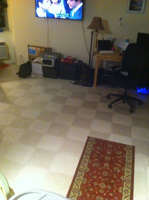 we don t have a tile floor