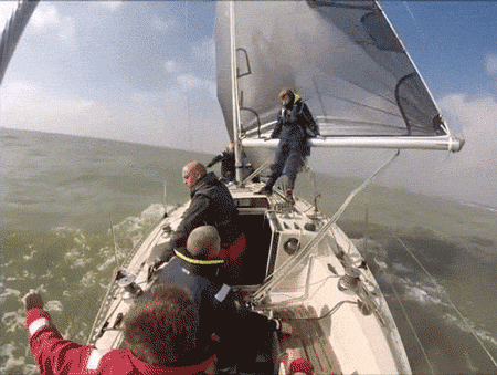 funny sailing gif