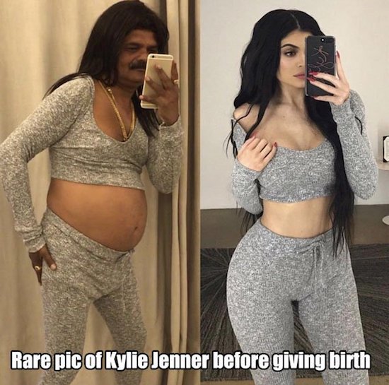 just sul - Rare pic of Kylie Jenner before giving birth