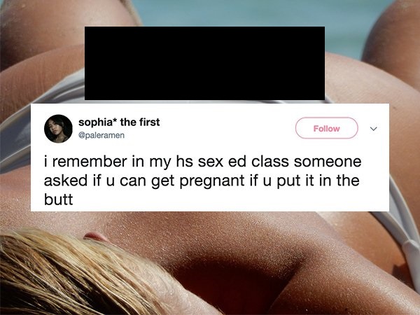 17 ridiculous questions asked during sex ed