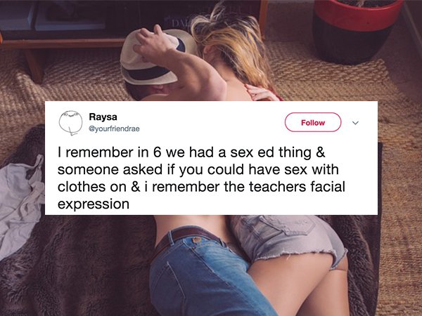 17 ridiculous questions asked during sex ed