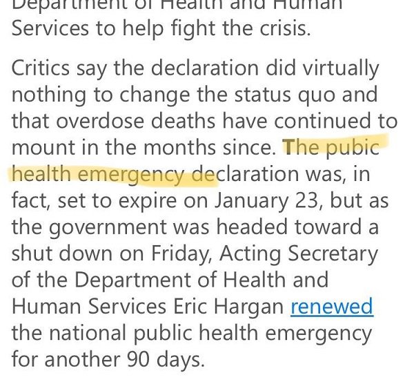 document - Deparler Ul Hedllll llu Huildll Services to help fight the crisis. Critics say the declaration did virtually nothing to change the status quo and that overdose deaths have continued to mount in the months since. The pubic health emergency decla