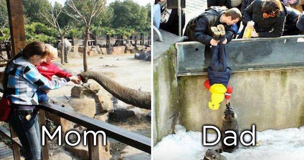 22 differences between moms and dads
