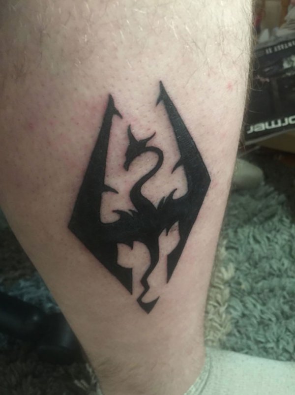 “Always Wanted A Tattoo Of A Dragon, And Skyrim Got Me Through Quitting Heroin In 2011 And Helped Me Stay Clean. I’m Super Happy I Finally Did It.”