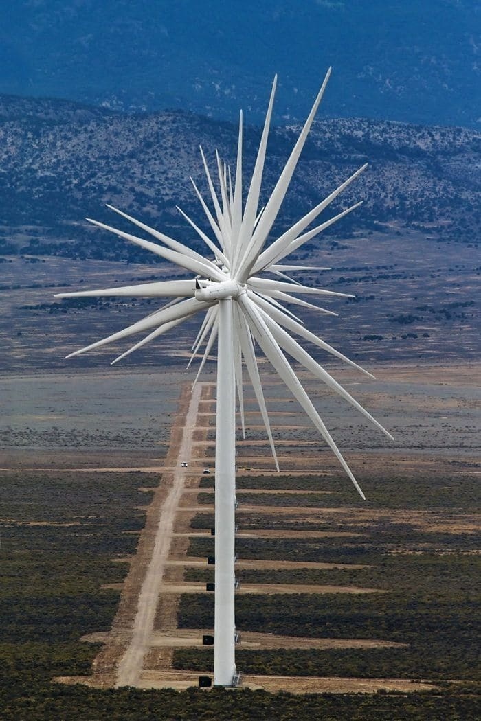 cool pic wind turbines in a row