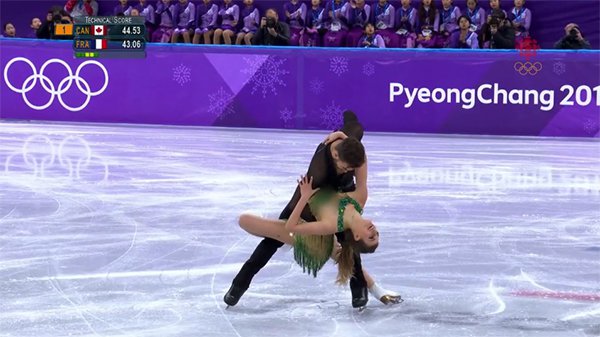 French Figure Skater Suffers Nip Slip At The Olympics