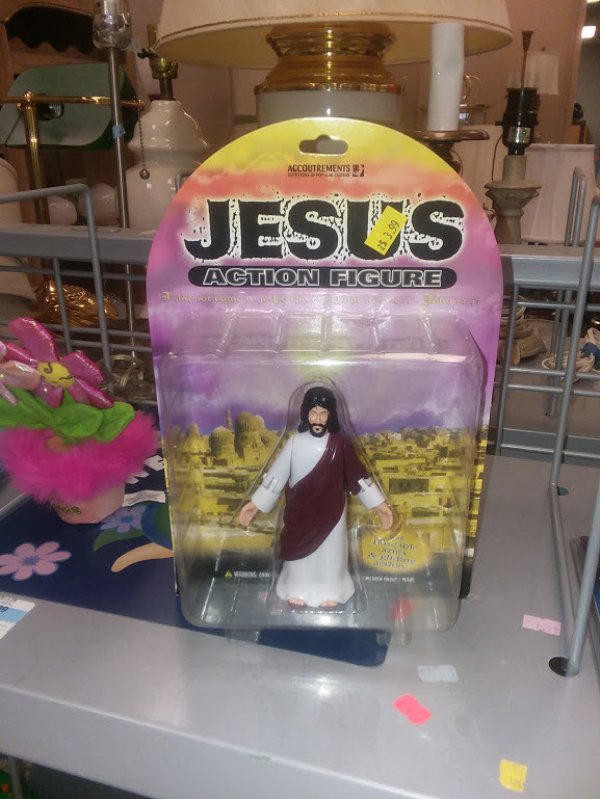 toy - Accoutrements Jesus Action Figure .