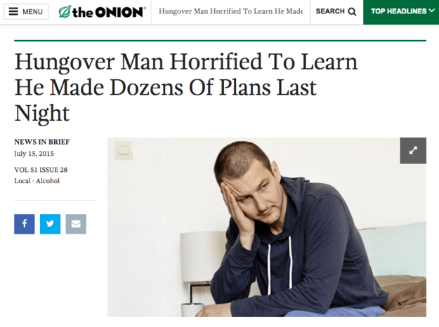 12 relatable articles from the onion